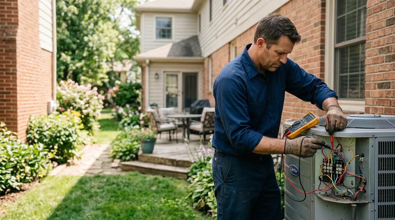 HVAC technician working near Randleman, NC